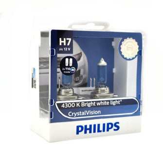 Philips Crystal Vision H7 Headlight Globe H7 12V 55W Philips Globes 12972CVSL-1