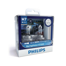 Philips Racing Vision GT200 H7 Head Light Globe + 200% Light Philips Globes 12972RGTS2-1