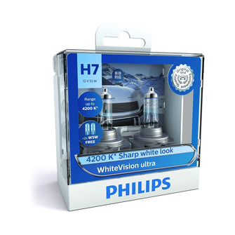 Philips White Vision H7 Headlight Globe H7 12V 55W Philips Globes 12972WVUSM-1