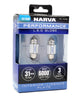 Narva 31mm LED Festoon Globe 12/24V GEN III Pair Narva Globes 18250BL-1