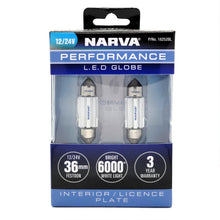 Narva 36mm LED Festoon Globes 12V / 24V GEN III Pair Narva Globes 18252BL-2