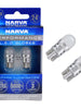 Narva T10 LED Globes T-10 LED Bulb Wedge Globe Cool White T10 LED White Pair 24V Narva Globes 18300BL-1