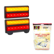 LED Autolamps Boat Trailer Lights with Licence Plate Light with 8m Cable Kit LED Autolamps LED Lights Trailer 207BARLP2-BTK8F-1-1