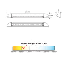 LED Autolamps LED Caravan Awning Light Silver 260mm Long 12V Pair LED Autolamps RV Interior & Exterior Lighting 23260B-PAIR-5