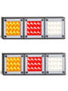 LED Autolamps Mini Jumbo LED Tail Lights Tinted Lens Stop Tail, Indicator & Reverse Pair LED Autolamps LED Lights Trailer 280TARWM-PAIR-1