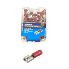 Narva Female Blade Terminal Red fits 2.5mm to 3mm Wire 100 Pack Each Narva Lugs & Connectors 56134_1