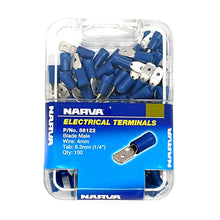 Narva Female Blade Terminal Blue fits 4mm Wire 100 Pack Each Narva Lugs & Connectors 56136_2