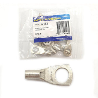 Narva Cable Lug 8 B&S / 8AWG Lugs with 10mm Stud Pack of 10 Narva Lugs & Connectors 57152_1