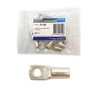 Narva Cable Lug 4 B&S / 4AWG Lugs with 8mm Stud Pack of 10 Narva Lugs & Connectors 57159_4