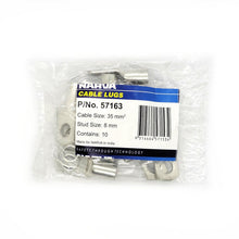 Narva Cable Lug 2 B&S / 2 AWG Lugs with 8mm Stud Pack of 10 Narva Lugs & Connectors 57163-2