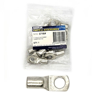 Narva Cable Lug 2 B&S / 2 AWG Lugs with 10mm Stud Pack of 10 Narva Lugs & Connectors 57164-1