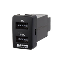 Narva Twin USB fits Toyota Prado 150 Series Landcruiser 2010 to 2018 Narva Switches & Relays 63301BL_1_647c8284-f5ff-4b12-93df-bc8929345d30