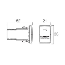 Narva LED Light Bar Switch fits Toyota Prado 150 Series Landcruiser 2010 to 2018 Narva Switches & Relays 63302BL_5