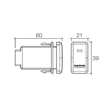 Narva AUX Light Switch Fits Toyota Landcruiser, Prado, Hilux, 79 Series Narva Switches 63318BL_5