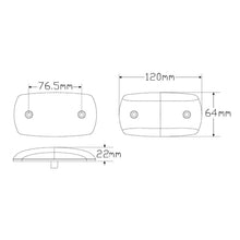 LED Autolamps Side Marker Red/Amber 69 Series LED Autolamps LED Lights Trailer 69ARM_5