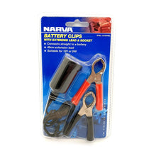 Narva Accessory Socket to Extension Lead with Battery Clips Narva Elec Accessory, Plugs & Sockets 81034BL_2