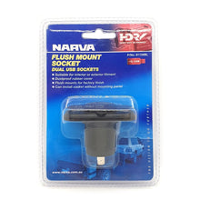 Narva Twin USB Socket Flush Mount Narva Elec Accessory, Plugs & Sockets 81134BL_2