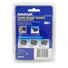 Narva Twin USB Socket Flush Mount Narva Elec Accessory, Plugs & Sockets 81134BL_3