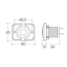 Narva Twin USB Socket Flush Mount Narva Elec Accessory, Plugs & Sockets 81134BL_5