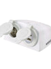 Narva Accessory & Twin USB Sockets Surface Mount Heavy-Duty White Narva Elec Accessory, Plugs & Sockets 81168WBL-1