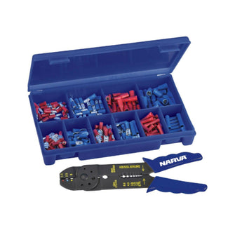 Narva Terminal Assortment Kit 200 Pieces + Crimper Cut Pliers Tool Narva Lugs & Connectors 9def0143aaf377aed84e94074f5d4db7-s-l1600