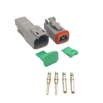 Deutsch Plug 2 Pin Connector Kit Male & Female x 10 Sets Deutsch Lugs & Connectors DT2-1_1