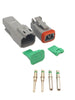 Deutsch Plug 2 Pin Connector Kit Male & Female x 10 Sets Deutsch Lugs & Connectors DT2-1_1