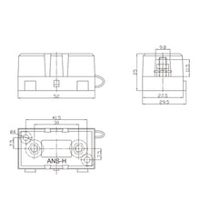 Midi Fuse Holder Bolt Down Single Midi Fuse Holder Suits Midi Fuses & ANS Fuses Gear Deals Fuse GD11_5