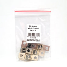 60 Amp Midi Fuses Bolt On ANS Fuse 60 Amp - High Quality Midi Fuse 60A x 5 Gear Deals Fuse GD60-5-3